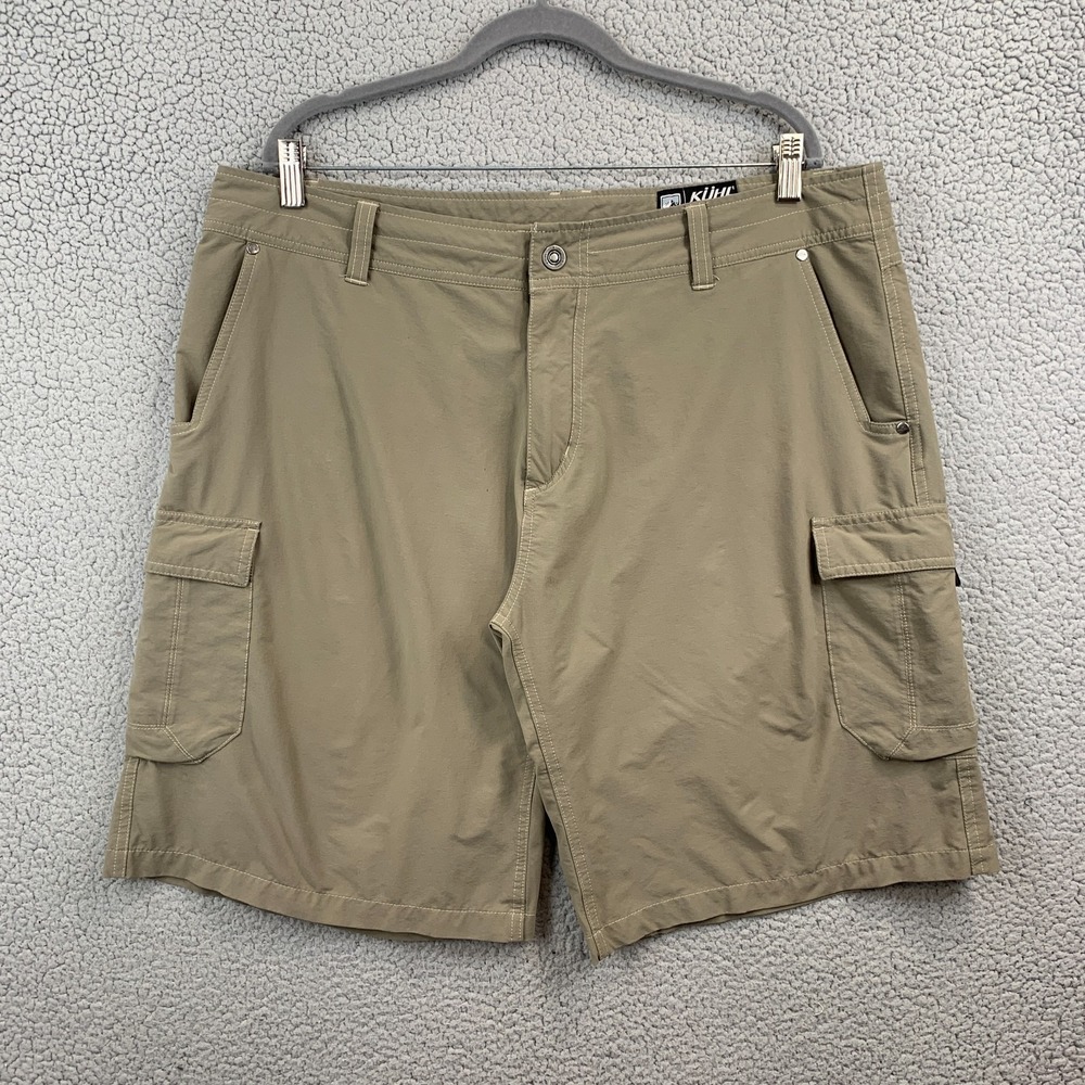 Kuhl Kargo Men's Shorts Size 40 Khaki 12" Inseam Hiking Ripstop Stretch Cargo